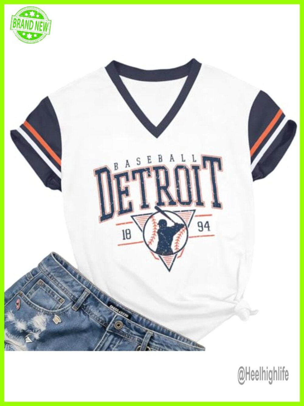 Baseball Mom Shirt Women V-Neck Short Sleeve Graphic Tee Game Day